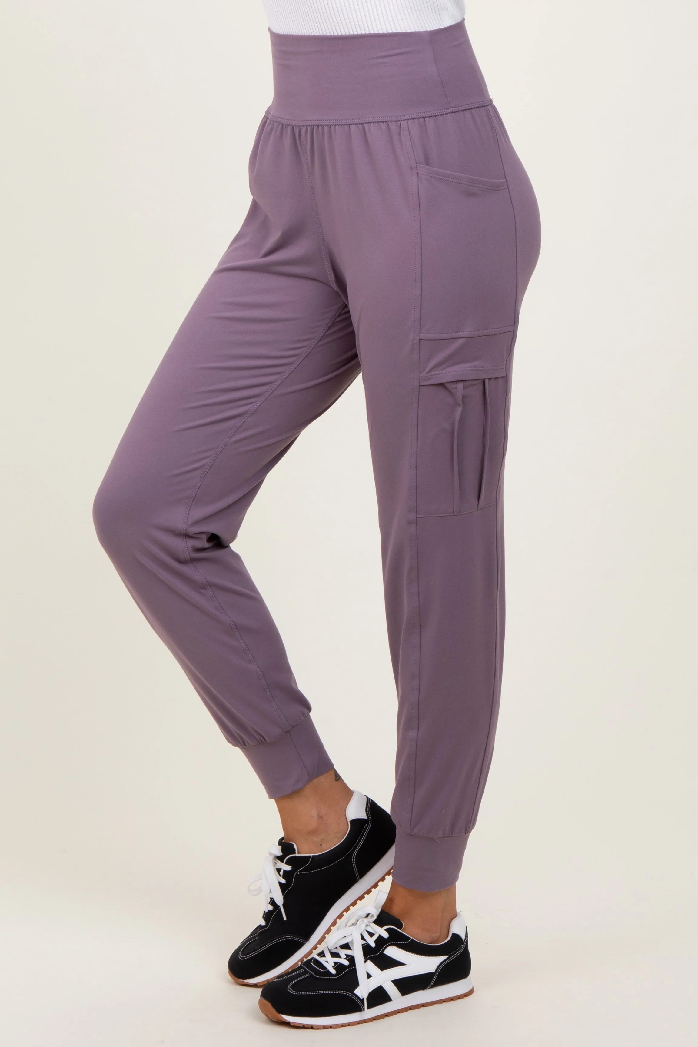 Violet Cargo Pocket Jogger Pants sold by Pinkblush product image thumbnail 4