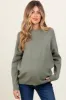 Olive Basic Relaxed Pullover Maternity Sweater sold by Pinkblush