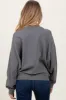 Charcoal Waffle Knit Maternity Pullover sold by Pinkblush