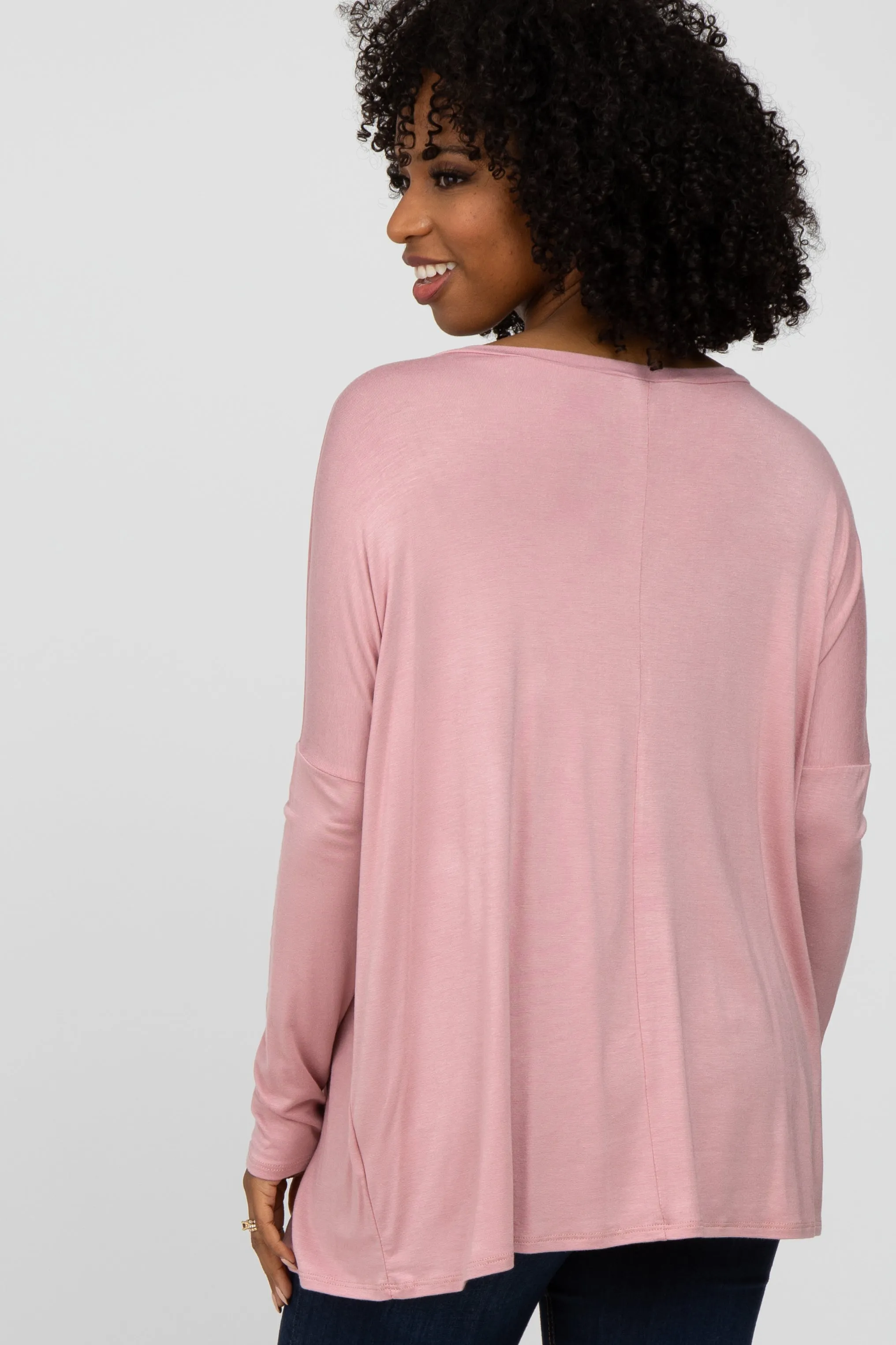Light Pink V-Neck Top sold by Pinkblush product image thumbnail 4