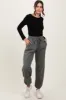 Olive Drawstring Relaxed Fit Sweatpants sold by Pinkblush