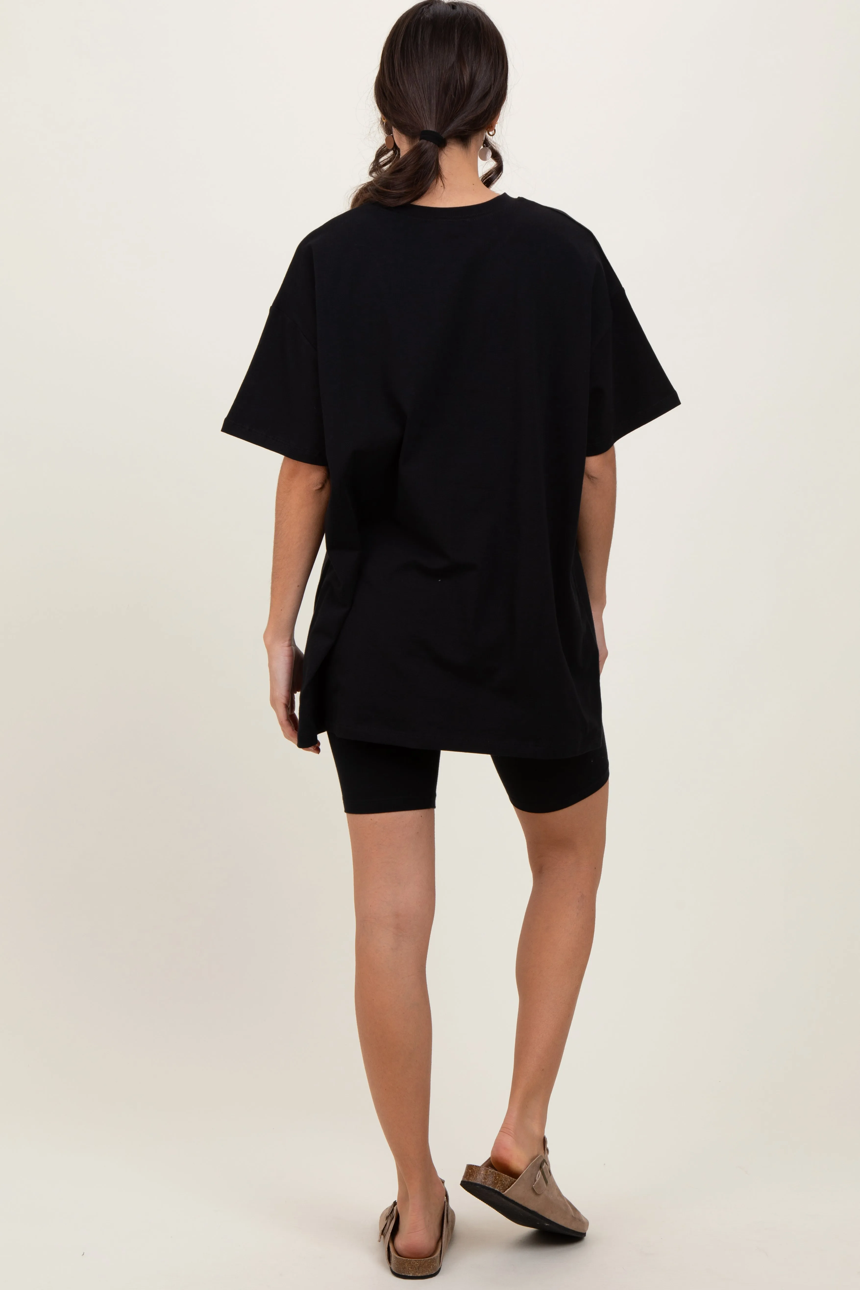 Black Biker Shorts Set sold by Pinkblush product image thumbnail 4