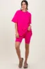 Fuchsia Biker Shorts Set sold by Pinkblush