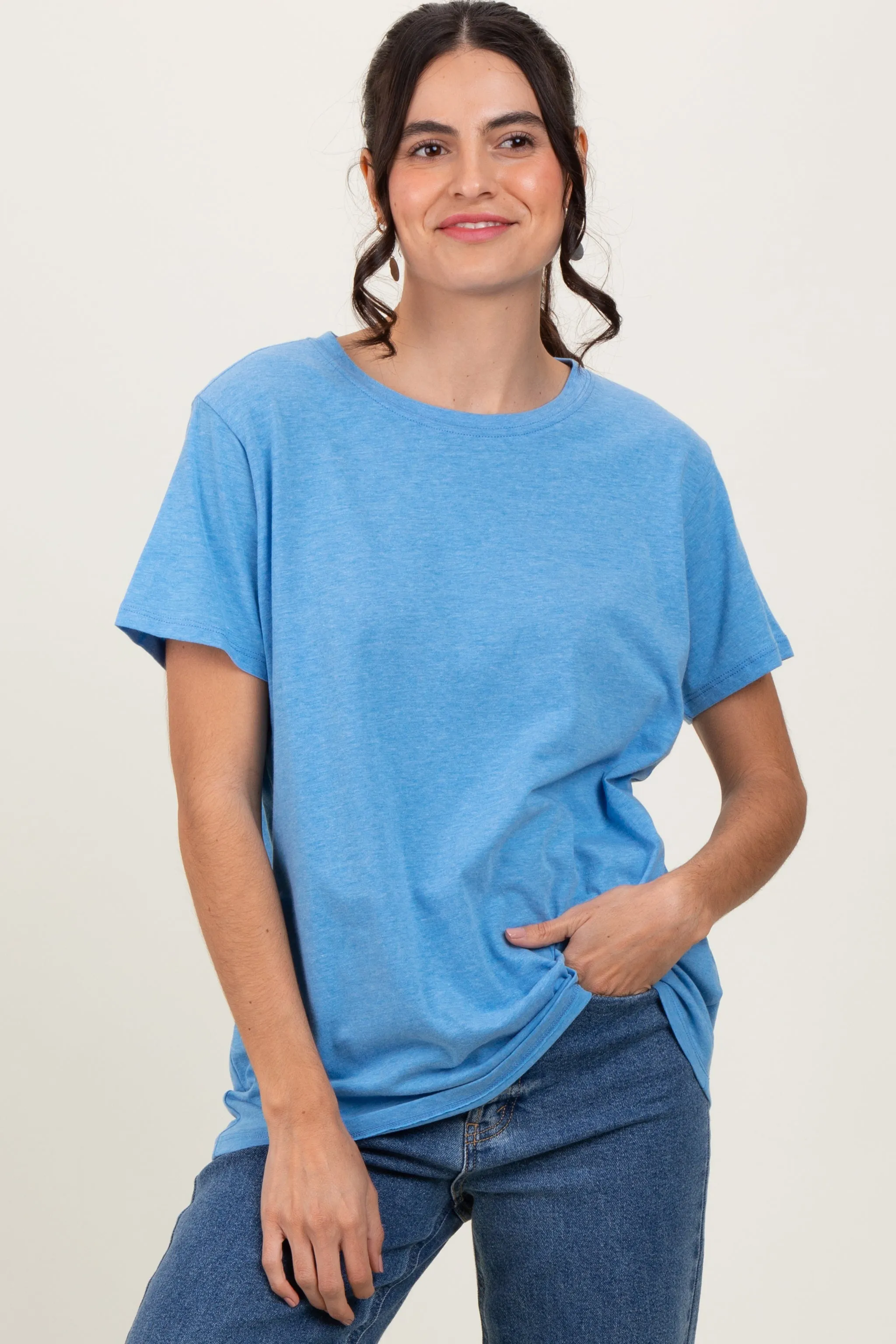 Blue Basic Tee sold by Pinkblush product image thumbnail 2