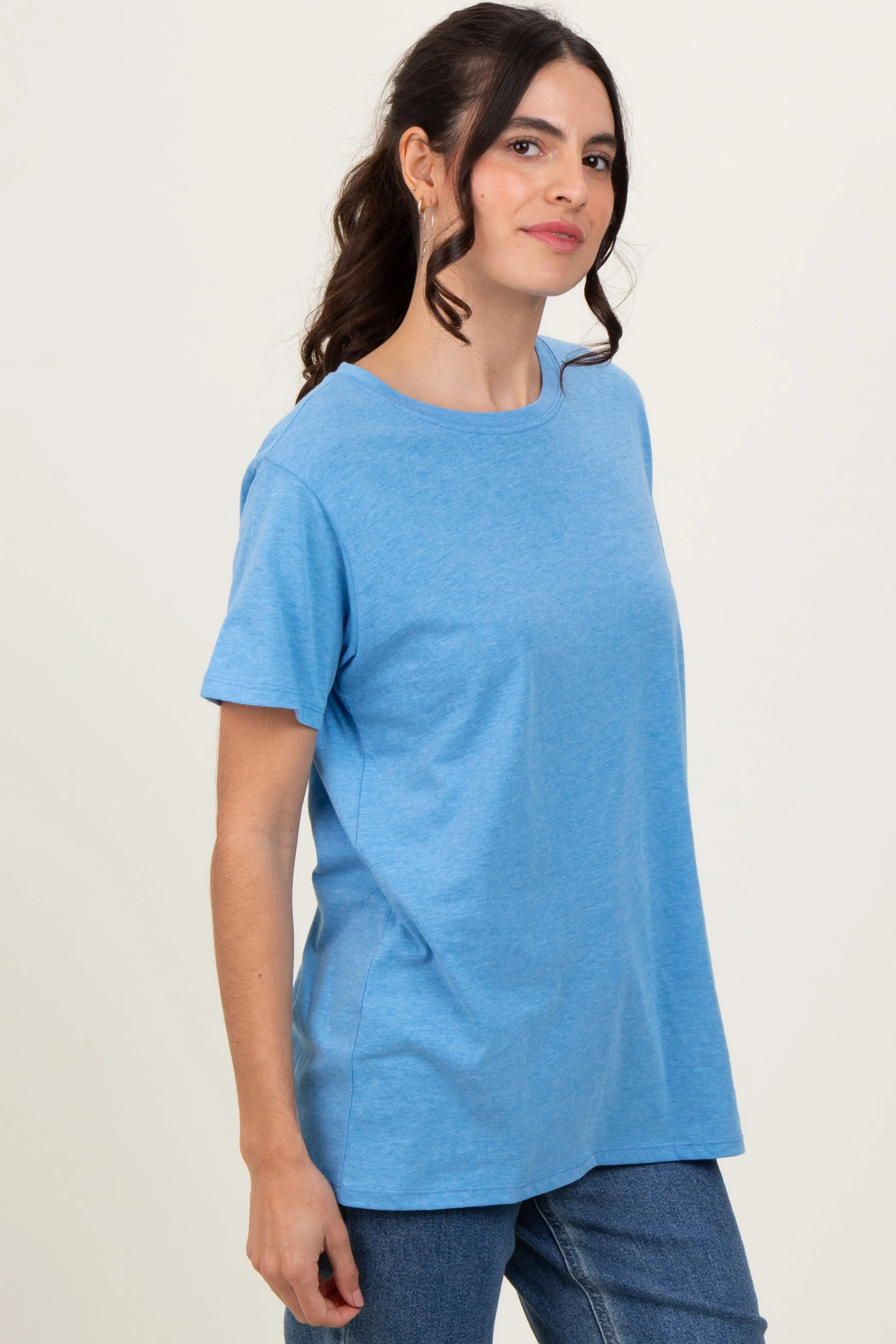 Blue Basic Tee sold by Pinkblush product image thumbnail 3