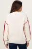 Burgundy Ivory Colorblock Oversized Maternity Sweater sold by Pinkblush
