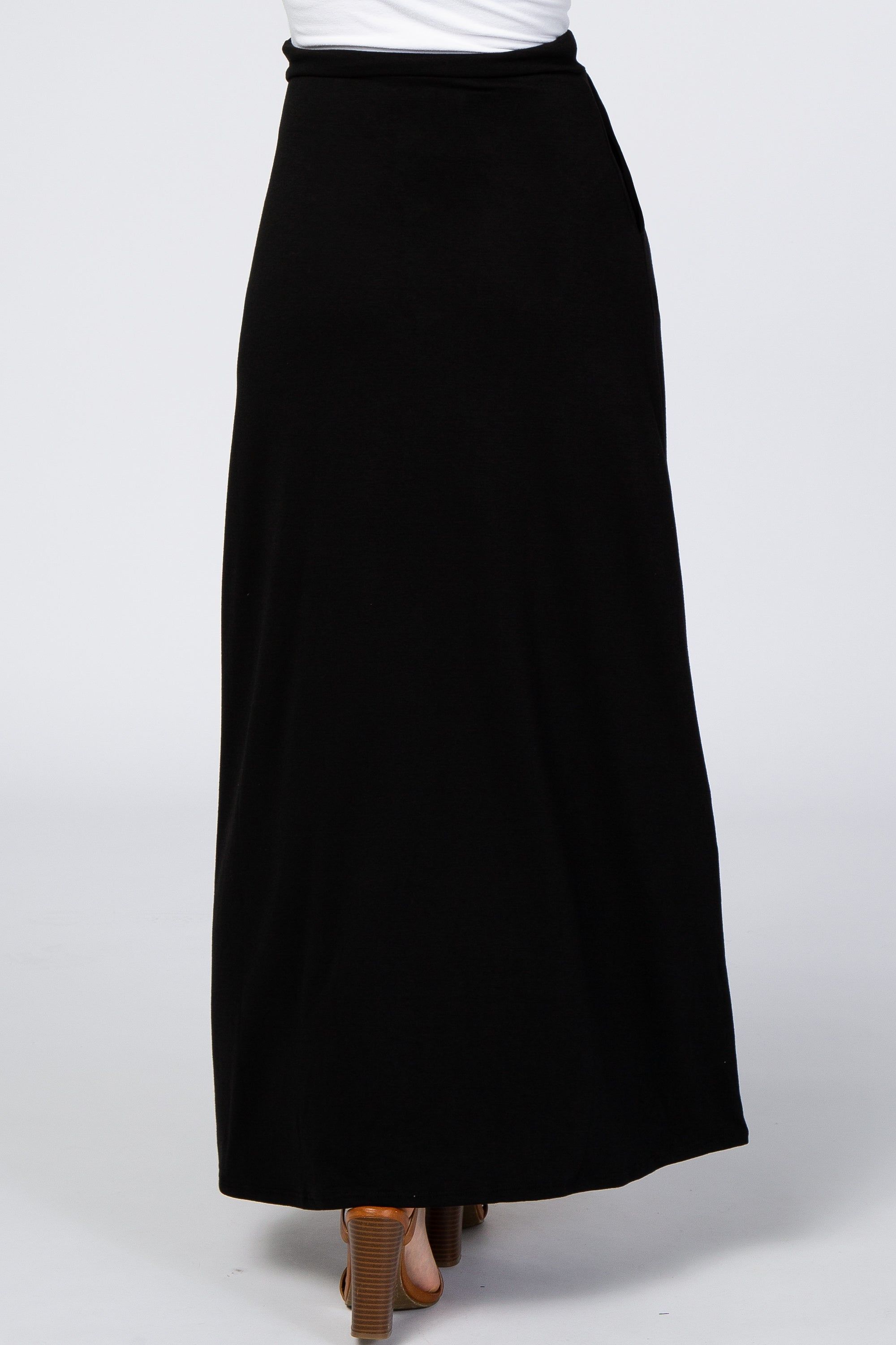 Black Maxi Skirt sold by Pinkblush product image thumbnail 4
