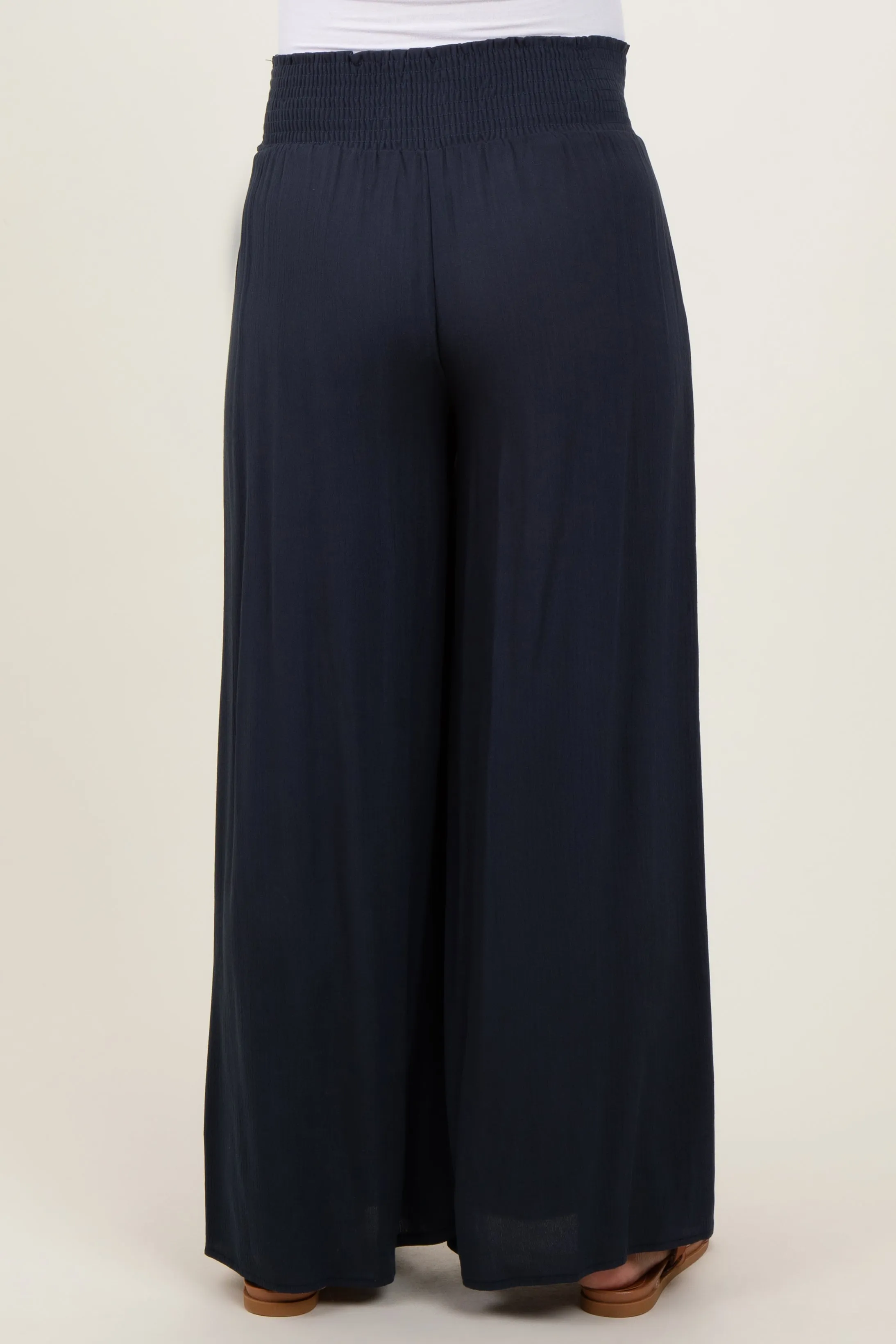 Charcoal Wide Smock Waist Maternity Pants sold by Pinkblush product image thumbnail 5