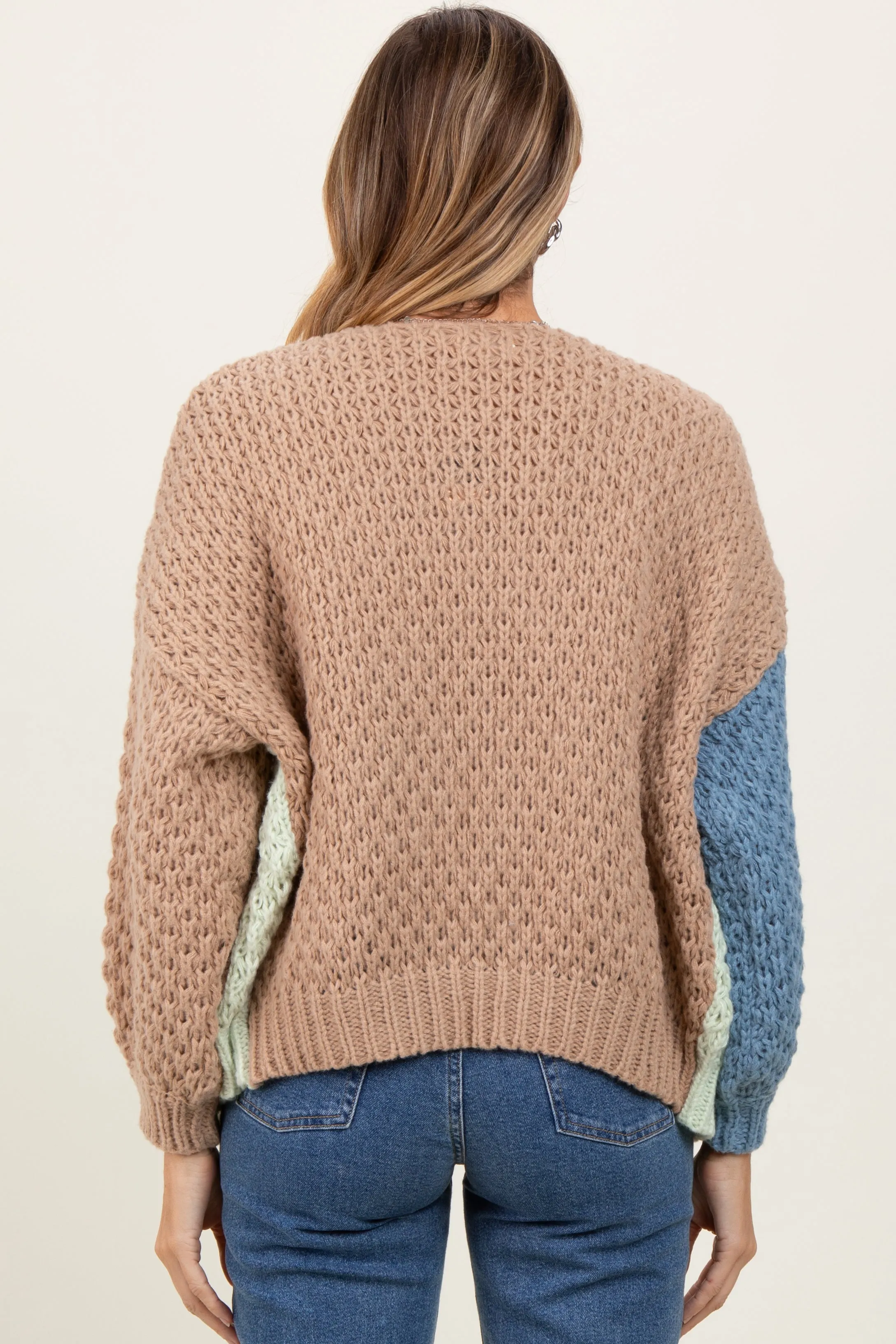 Multicolor Chunky Crochet Knit Cardigan sold by Pinkblush product image thumbnail 4