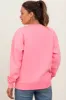 Pink Fleece Crew Neck Relaxed Fit Maternity Sweatshirt sold by Pinkblush