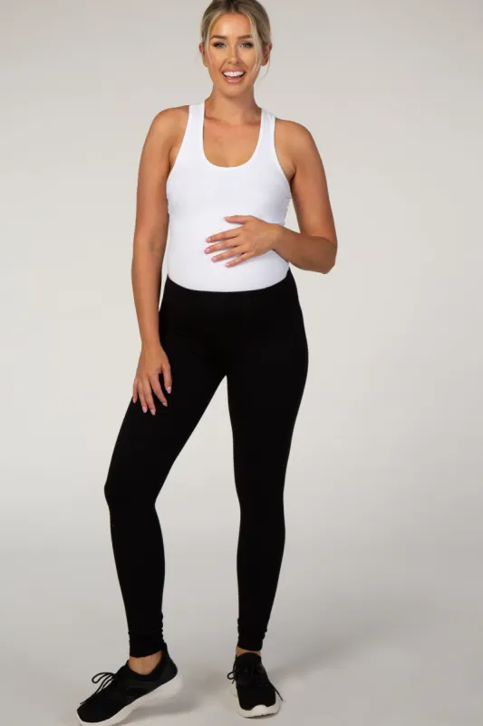 Black Basic Maternity Legging sold by Pinkblush