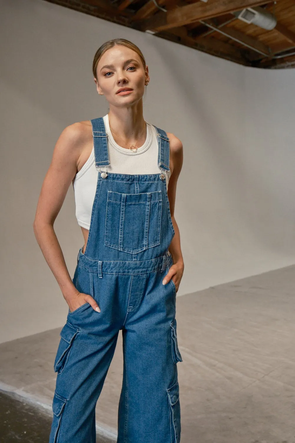 Denim Overall sold by Pinkblush product image thumbnail 4