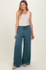 Blue Ruffled Drawstring Waist Wide Leg Pants sold by Pinkblush