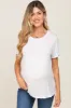 White Basic Maternity Tee sold by Pinkblush