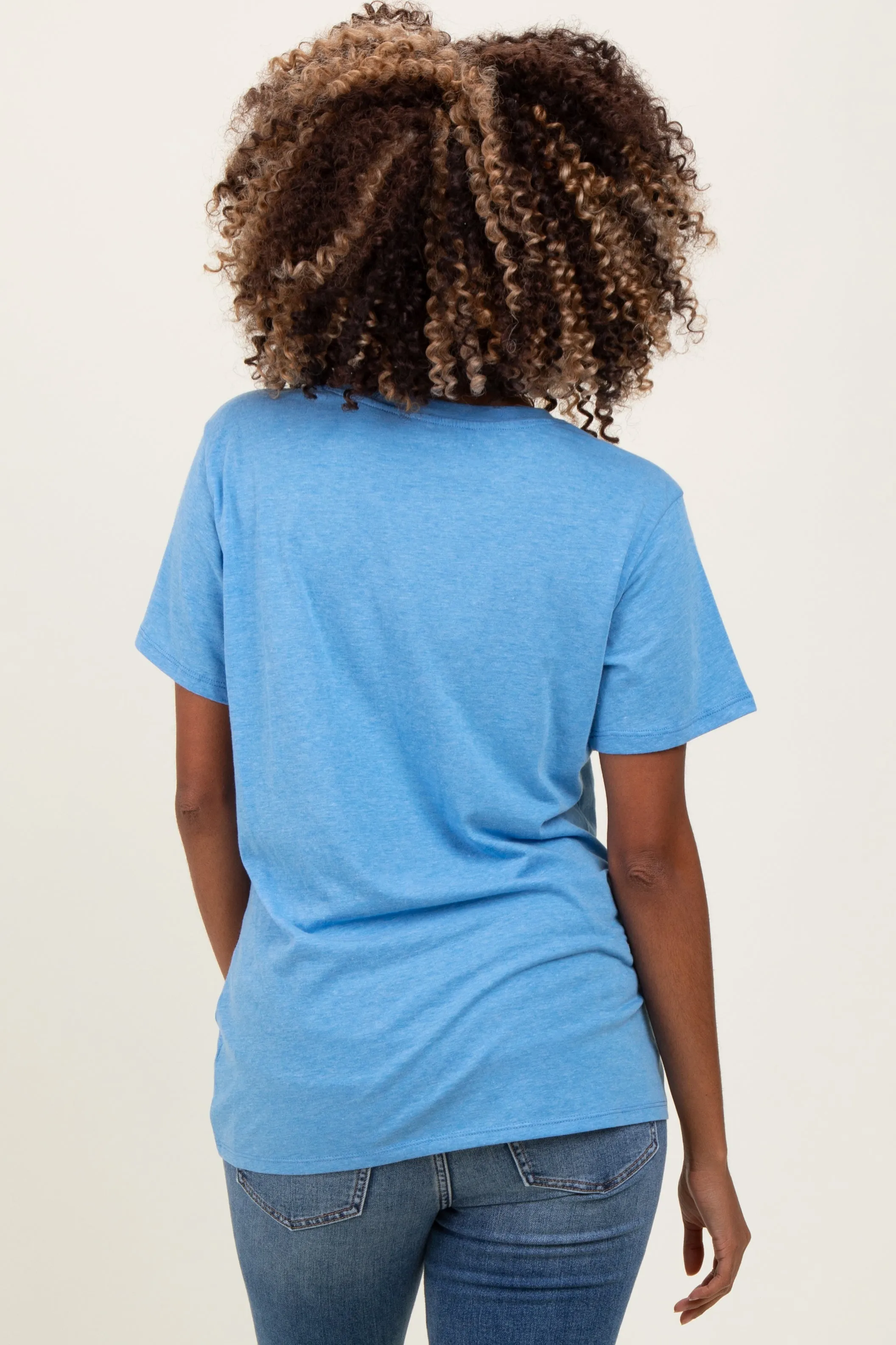 Blue Basic Maternity Tee sold by Pinkblush product image thumbnail 2