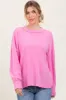 Pink Brushed Ribbed Knit Pullover sold by Pinkblush
