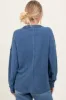 Blue Brushed Ribbed Knit Pullover sold by Pinkblush