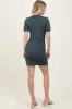 Olive Knit Short Sleeve Mini Dress sold by Pinkblush