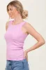 Pink Heather Ribbed Scoop Neck Tank sold by Pinkblush