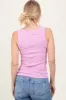Pink Heather Ribbed Scoop Neck Tank sold by Pinkblush