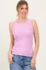 Pink Heather Ribbed Scoop Neck Tank sold by Pinkblush