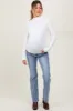 Blue Vintage Wash Maternity Bootcut Jeans sold by Pinkblush
