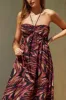 Black Printed Halter Cross Back Maxi Dress sold by Pinkblush