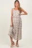 Mint Abstract Print Maternity Midi Dress sold by Pinkblush