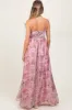 Pink Multi Floral Print Sleeveless Maternity Maxi Dress sold by Pinkblush