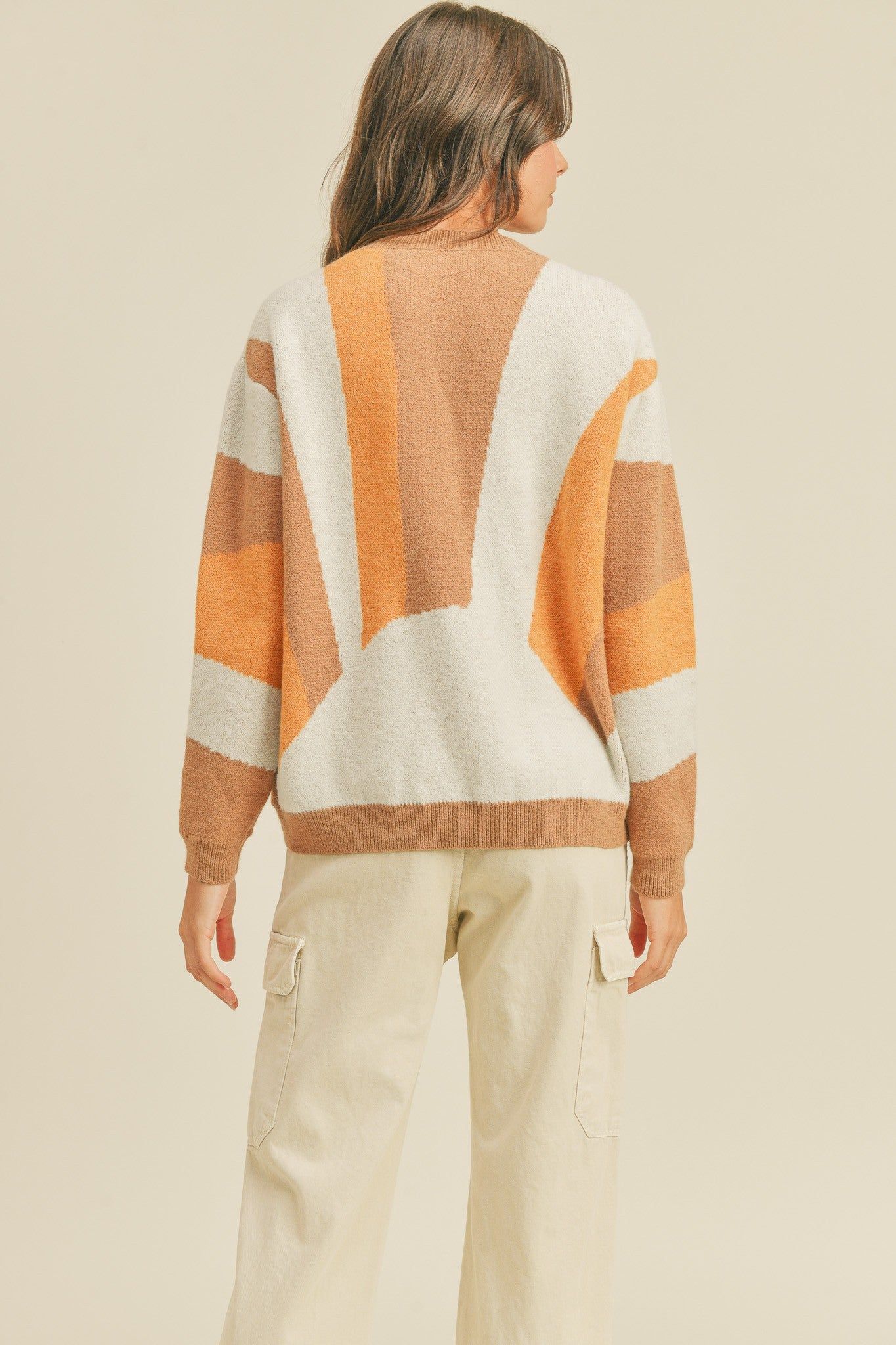Camel Multi Oversized Pullover Sweater sold by Pinkblush product image thumbnail 3