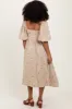 Taupe Floral Midi Dress sold by Pinkblush