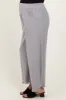 Grey Linen Frayed Hem Crop Maternity Pants sold by Pinkblush