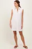 Cream Sleeveless Polo Mini Dress sold by Pinkblush