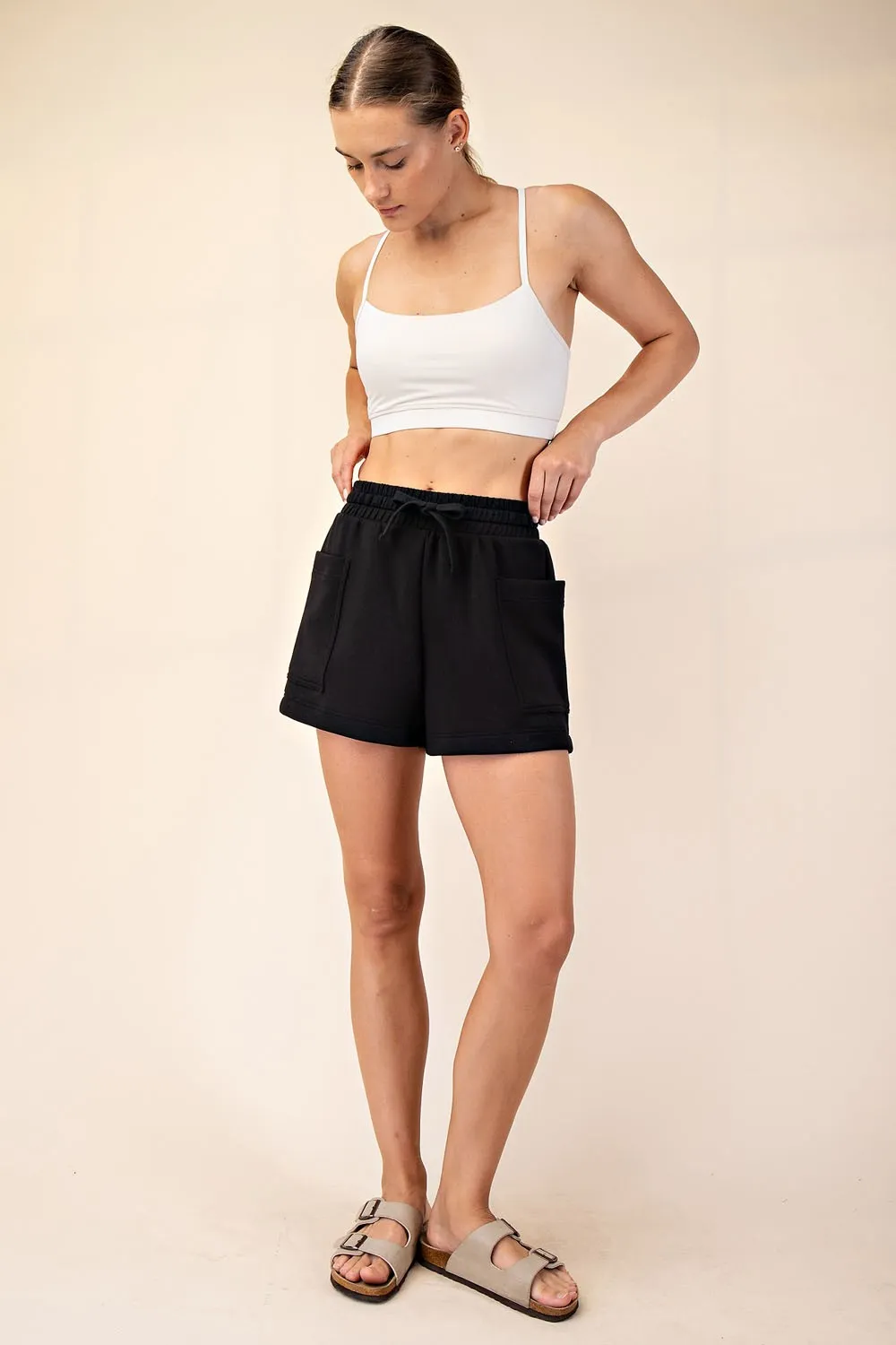 Black Patch Pocket Shorts sold by Pinkblush product image thumbnail 5
