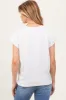Cream Rolled Short Sleeve Maternity Tee sold by Pinkblush