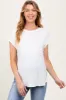 Ivory Dolman Sleeve Round Neck Maternity Top sold by Pinkblush