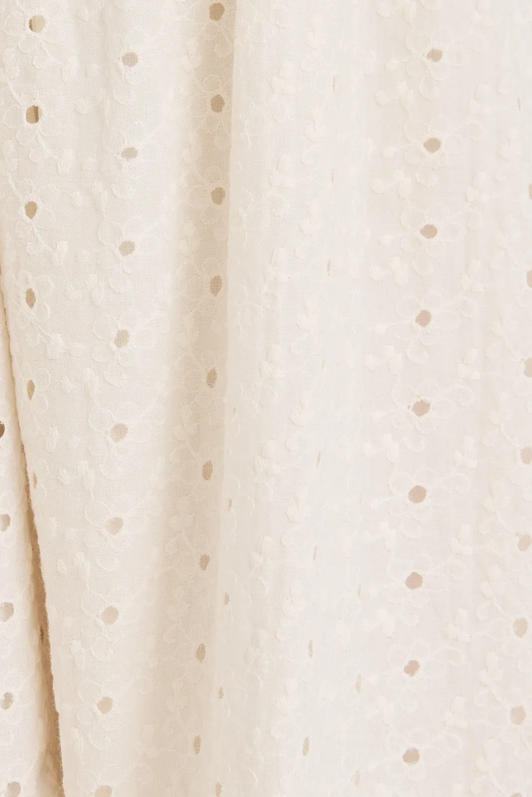 White Eyelet Lace Puff Sleeve Midi Dress sold by Pinkblush product image thumbnail 5