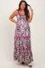Pink Multi Floral Maternity Maxi Dress sold by Pinkblush