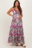 Pink Multi Floral Maternity Maxi Dress sold by Pinkblush
