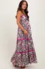 Pink Multi Floral Maternity Maxi Dress sold by Pinkblush