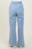 Light Blue Exposed Seam Wide Leg Sweatpants sold by Pinkblush