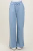 Light Blue Exposed Seam Wide Leg Sweatpants sold by Pinkblush