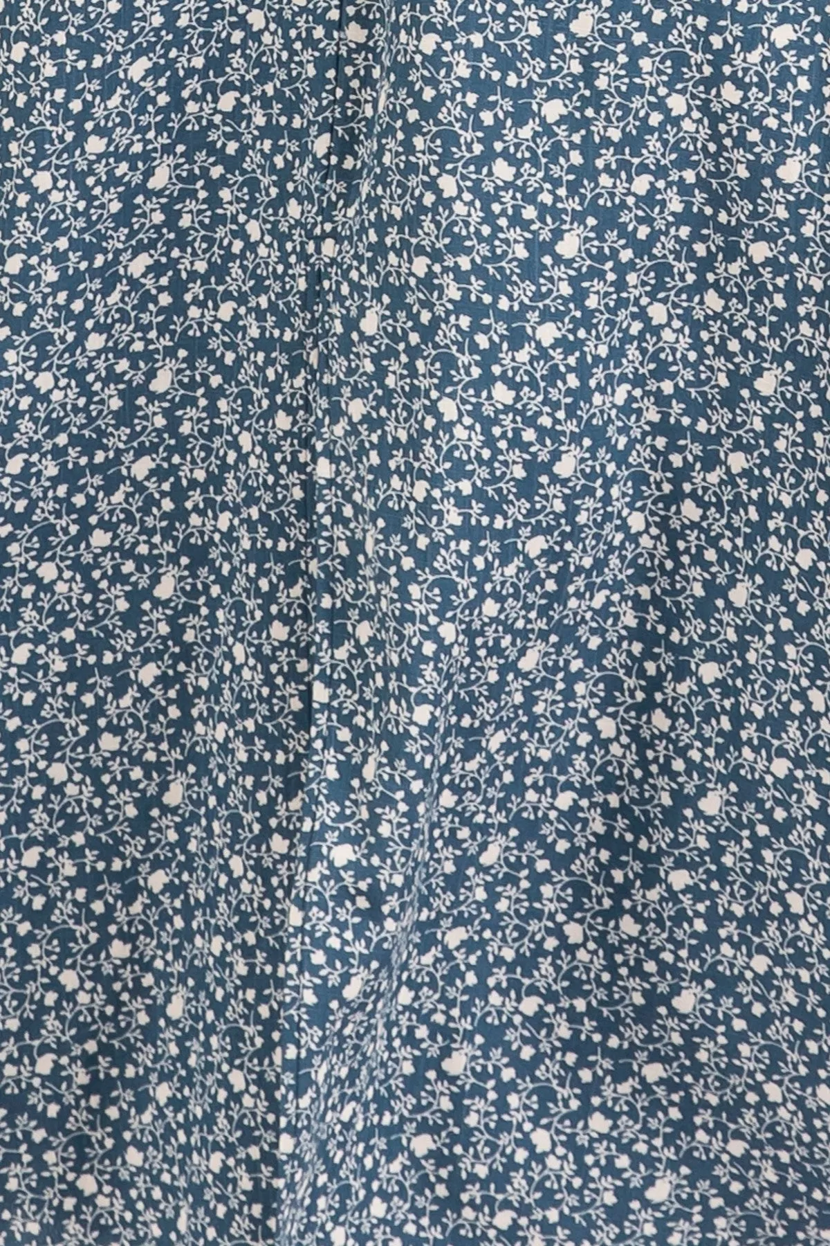 Teal Floral V-Neck Button Front Midi Dress sold by Pinkblush product image thumbnail 5