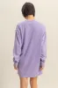 Lavender Long Sleeve Oversized Sweatshirt Mini Dress sold by Pinkblush