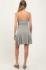 Light Olive Solid Ribbed Knitted Adjustable Strap Sleeveless Maternity Mini Dress sold by Pinkblush