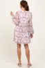 Cream Floral Chiffon Plisse Mini Dress sold by Pinkblush