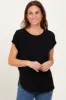 Black Dolman Sleeve Round Neck Top sold by Pinkblush