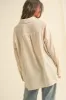 Dark Yellow Striped Double Pocket Button Down Top sold by Pinkblush