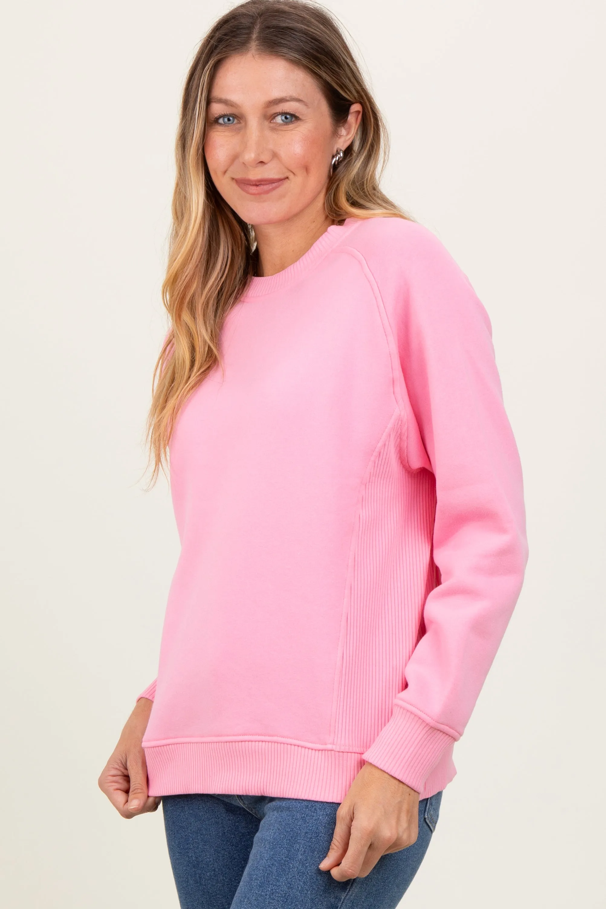Peach Fleece Sweatshirt sold by Pinkblush product image thumbnail 3