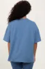 Blue Ribbed Short Sleeve Top sold by Pinkblush